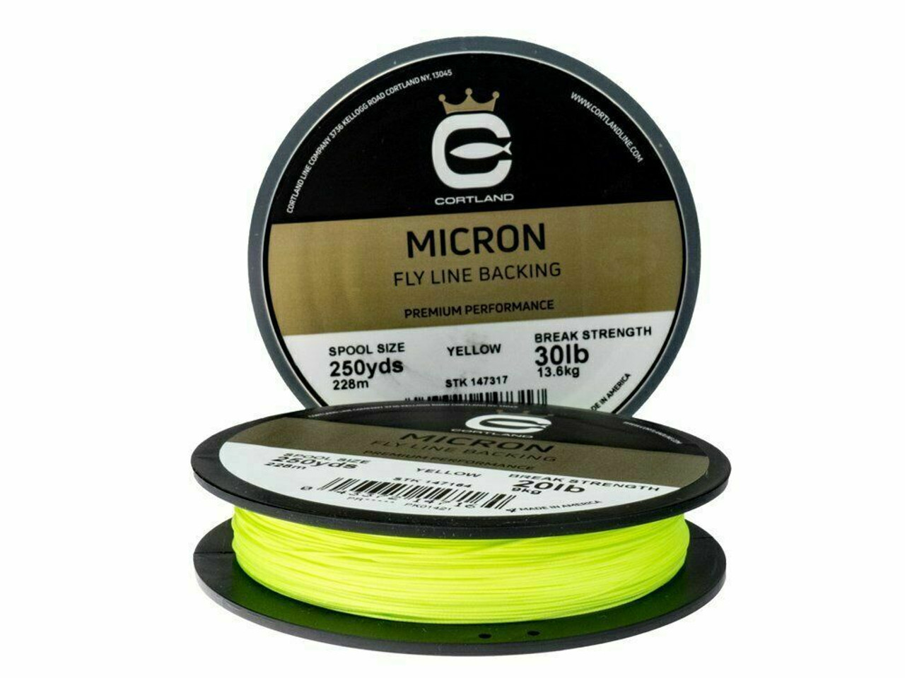 CORTLAND MICRO BACKING 250YD 20LB CHARTREUSE