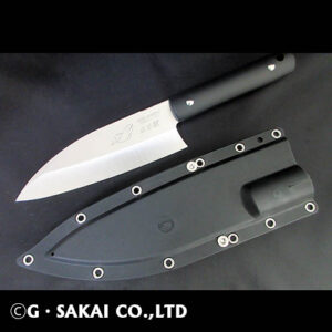 G * SAKAI SB-4 NOŽ DEBA BREZ RJE ENOSTRANSKO IZOSTREN ČRN
