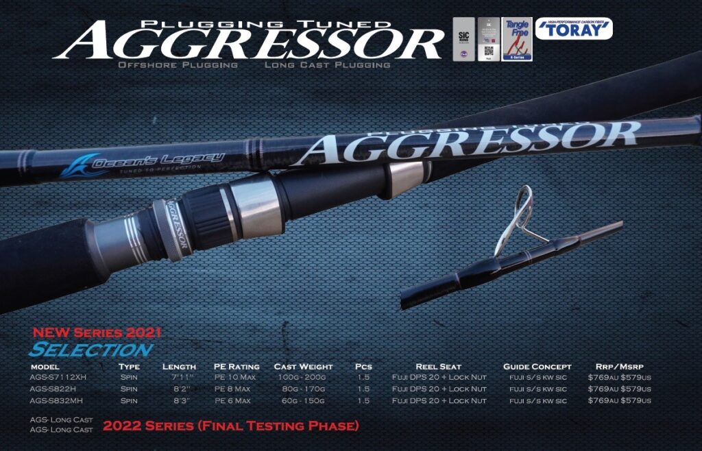OCEANS LEGACY AGGRESSOR OFSHORE STICKBAIT ROD