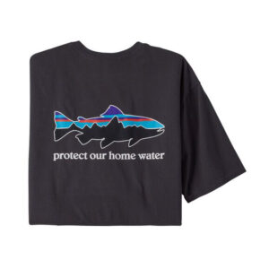 PATAGONIA CAMISETA RESPONSIBILI-TEE DE MANGA LARGA PARA TRUCHA DE AGUA DULCE PARA HOMBRE NEGRA