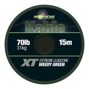 KORDA KABLE XT EXTREME LEADCORE 70lb/15m ZELENA