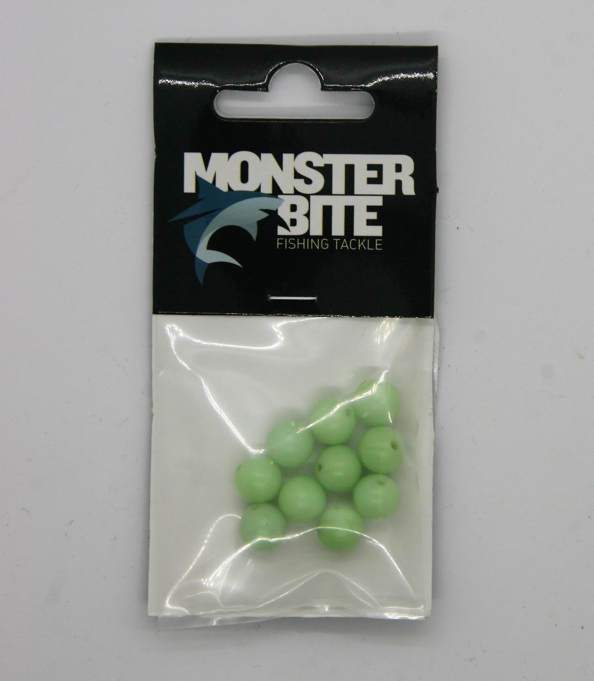 MONSTER BITE LUMINOUS BEADS ROUND PLASTIC 9mm