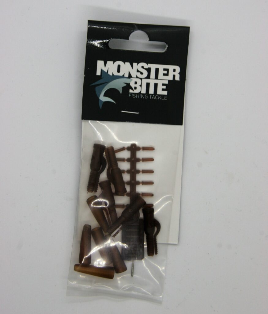 MONSTER BITE LEAD CLIP HEAVY DUTY+BOLT+TAIL RUBBER BROWN