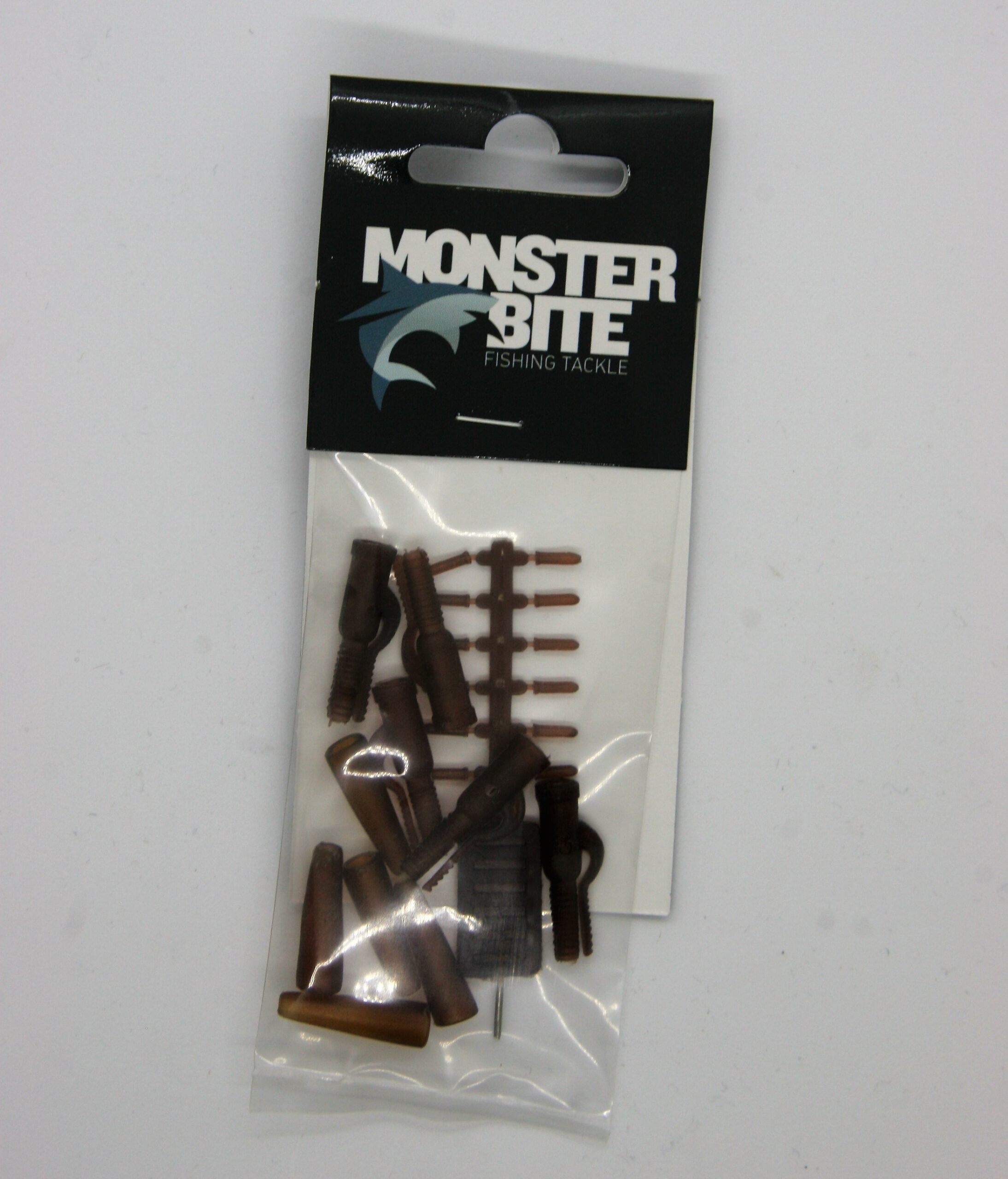 MONSTER BITE LEAD CLIP HEAVY DUTY+BOLT+TAIL RUBBER BROWN