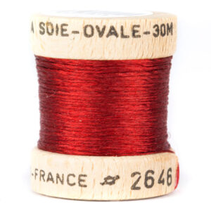 54 DEAN STREET OVAL PURE SILK FLOSS Burgundija