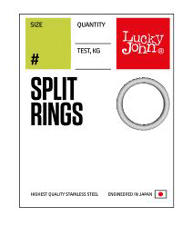 LUCKY JOHN SPLIT RINGS 5pcs