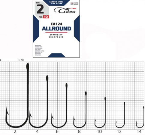 COBRA HOOKS ALLROUND CA124 10PCS