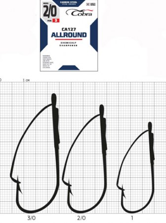 COBRA HOOKS ALLROUND WEEDLESS CA127 3PCS