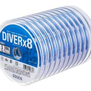 GOSEN DIVER X8 BOAT GAME 100m VERBONDEN SPOOLS
