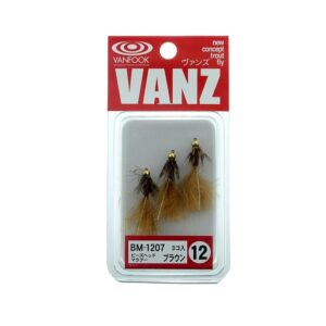 VANFOOK VANZ BM Beads Head Marabou Trout Fly #12 3pz
