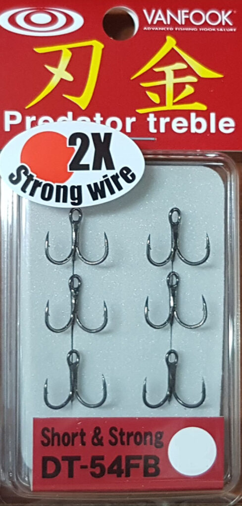 VANFOOK DT-54FB TREBLE HOOK 2x strong