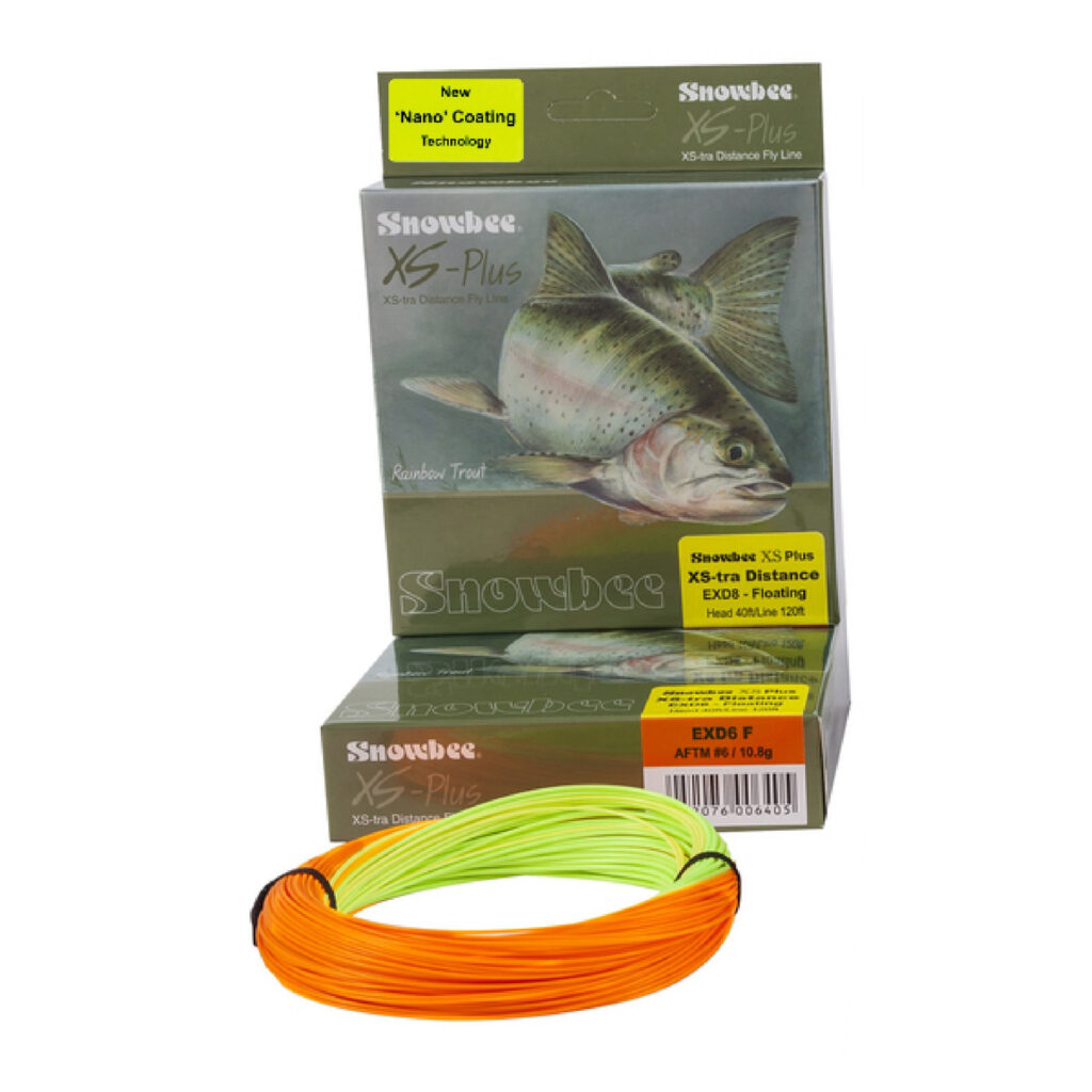 SNOWBEE XS-TRA DISTANCE FLOATING LINE CHARTREUSE/ORANGE