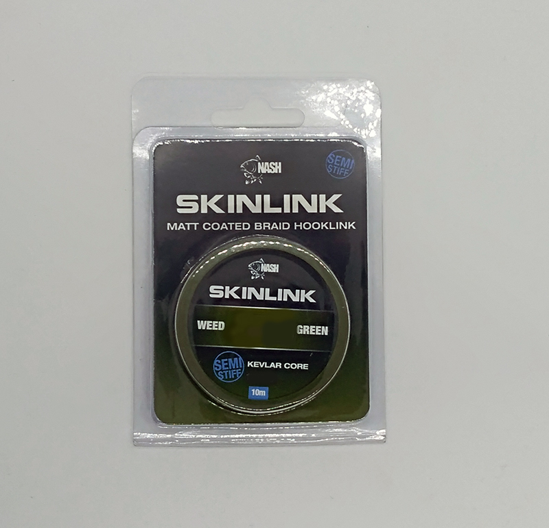 NASH SKINLINK SEMI STIFF WEED GREEN 10m