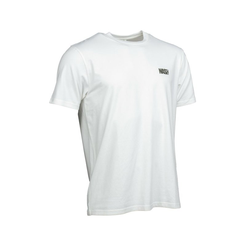NASH MAKE IT HAPPEN CARP LOGO T-SHIRT ECRU