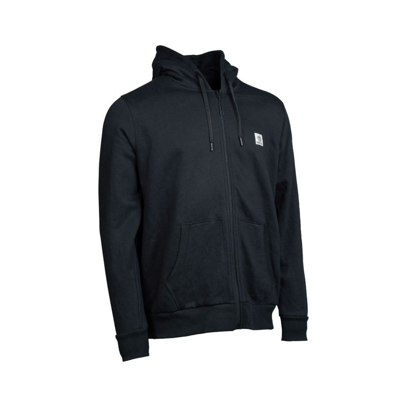 NASH MAKE IT HAPPEN BADGE ZIPPED HOODIE BLACK