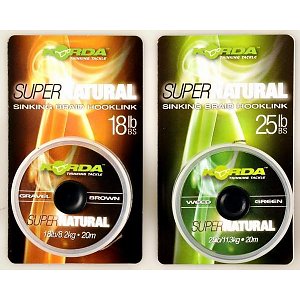 KORDA NATURAL SINKING BRAID HOOKLONK 25lb 20m