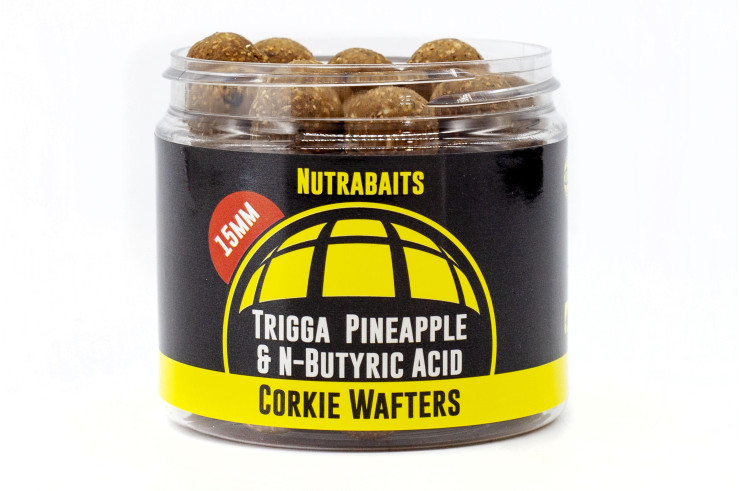 NUTRABAITS TRIGGA CORKIE WAFTERS PINEAPPLE N BUTRIC 18mm