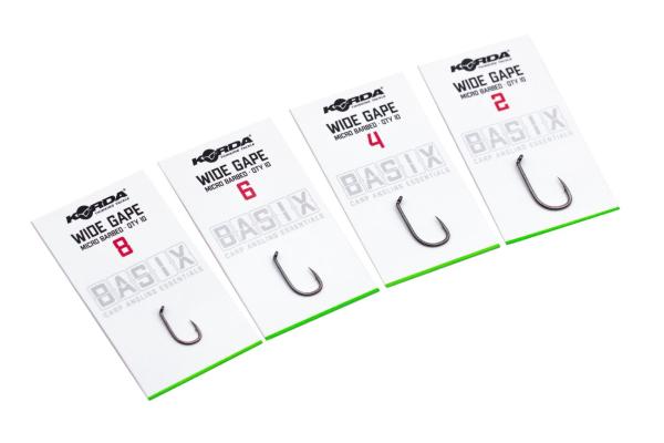 KORDA BASIX WIDE GAPE MICRO BARBED