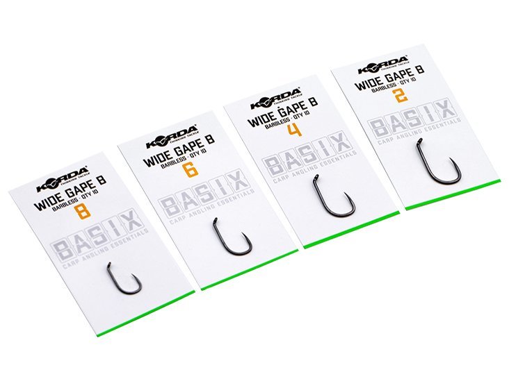 KORDA BASIX WIDE GAPE BARBLESS