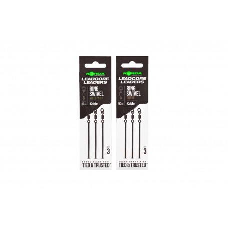 KORDA LEADCORE LEADERS RING SWIVEL 50CM