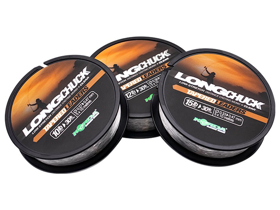 KORDA LONGCHUCK TAPERD LEADERS 5X10m