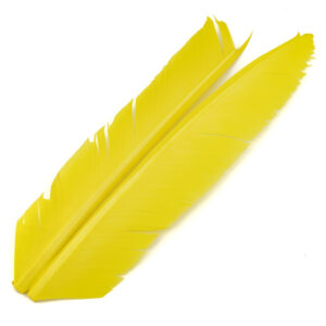 54 DS TURKEY BIOT QUILL #PALE YELLOW