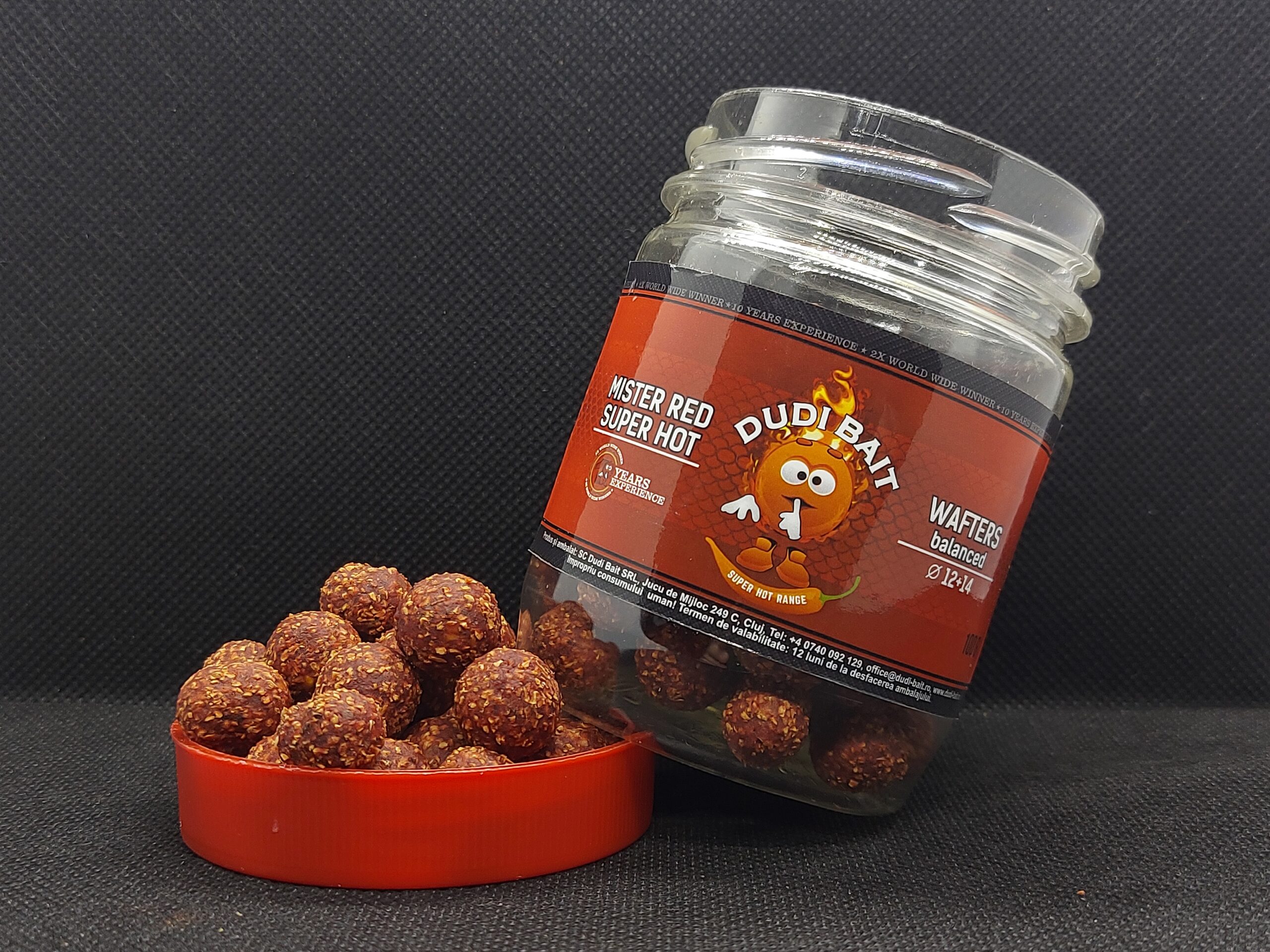 DUDI BAIT MISTER RED SUPER HOT WAFTERS 100G