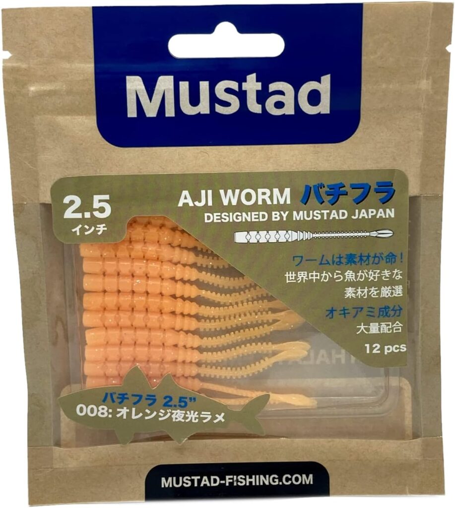MUSTAD AJI WORM BACHI FLA 6.35cm