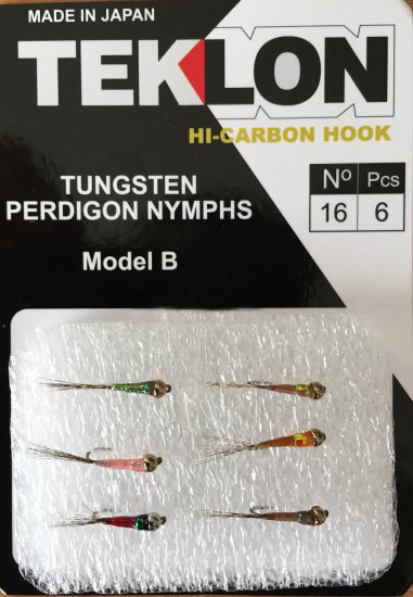 TEKLON FLIES ASSORT TUNGSTEN PERDIGON NYMPHS