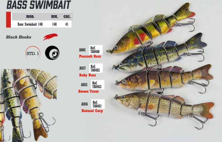JINZA SUPERNATURAL BASS SWIMBAIT 148 41g