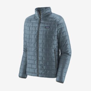 CHAQUETA CON CAPUCHA NANO PUFF PARA HOMBRE DE PATAGONIA GRIS CLARO M