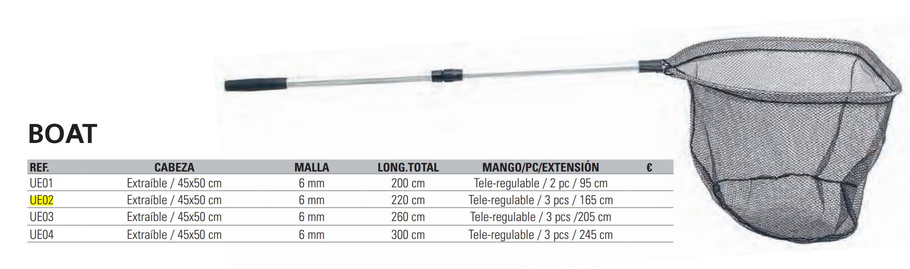 EVIA BOAT LANDING NET 2,6m
