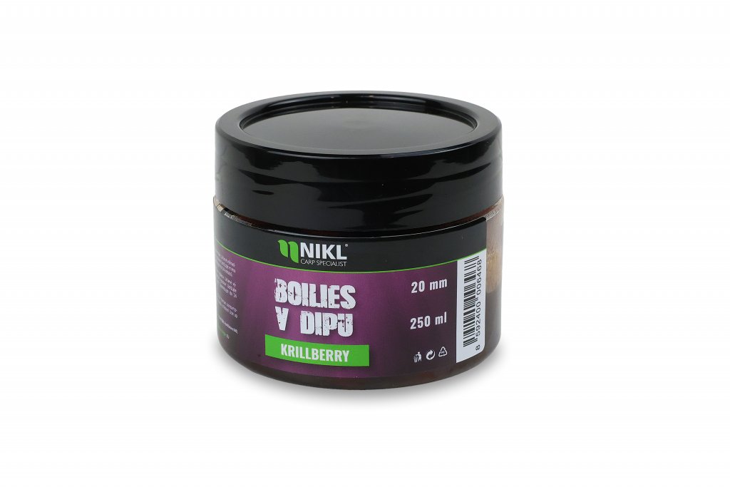 NIKL BOILIES IN DIP KRILLBERRY 20MM