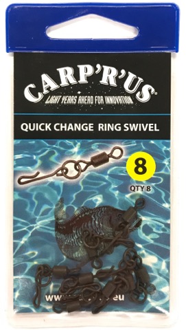 CARP R US QUICK CHANGE RING SWIVEL 8