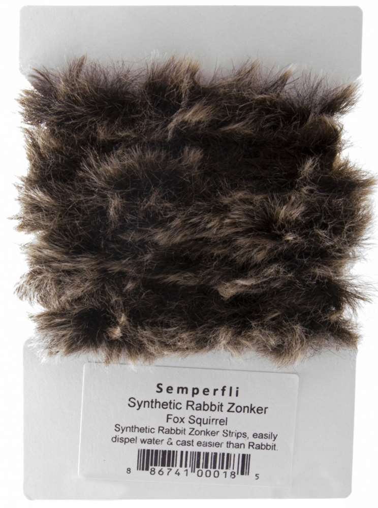 SEMPERFLI SYNTHETIC RABBIT ZONKER #FOX SQUIRREL