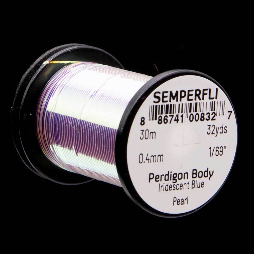 SEMPERFLI PERDIGON BODY 30m 0,4mm #IRIDESCENT BLUE PEARL