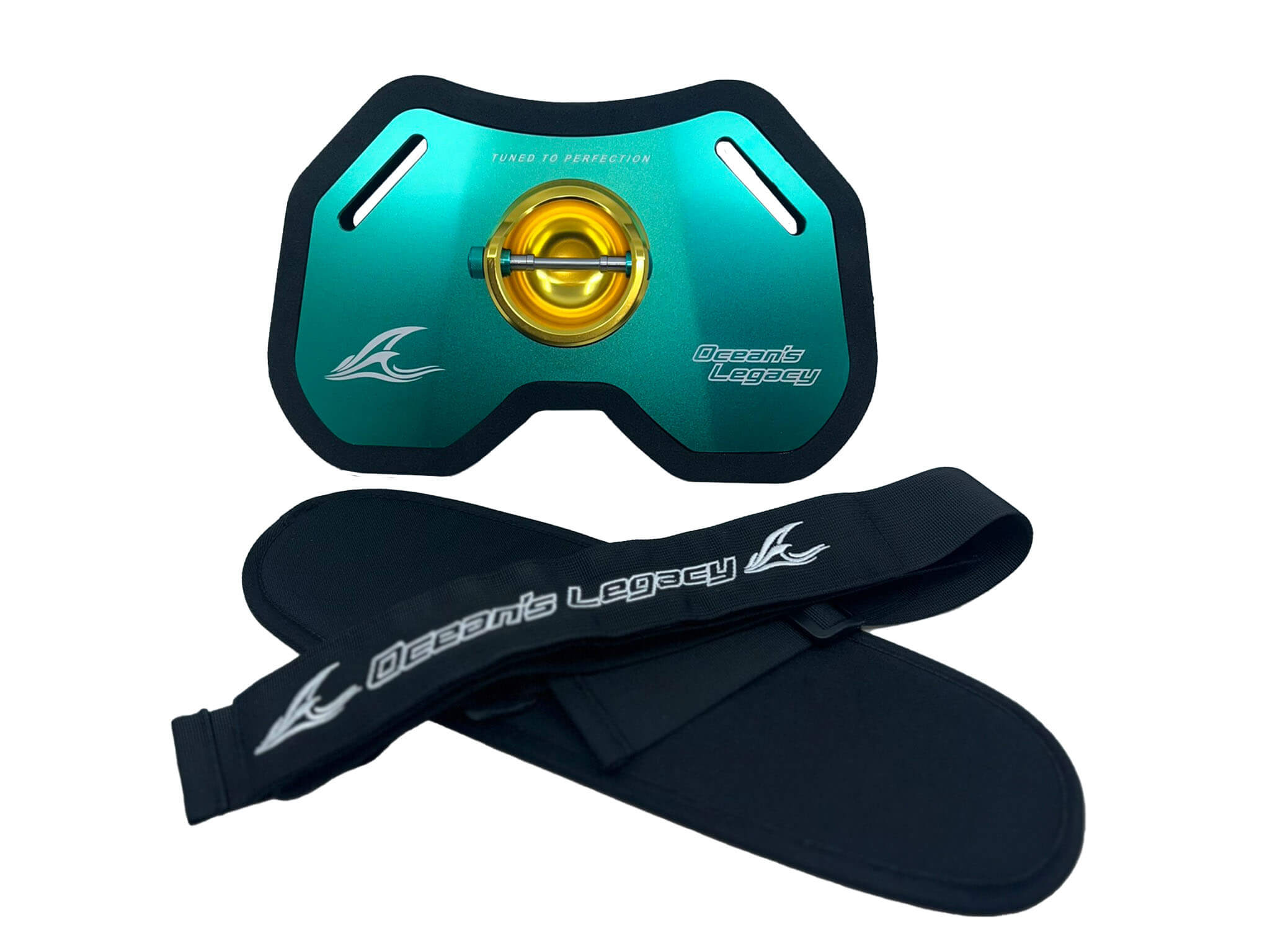 OCEANS LEGACY TWIN BEARING PIN TOPWATER AND JIGGING FIGHTING GIMBAL #SEAFOAM GREEN