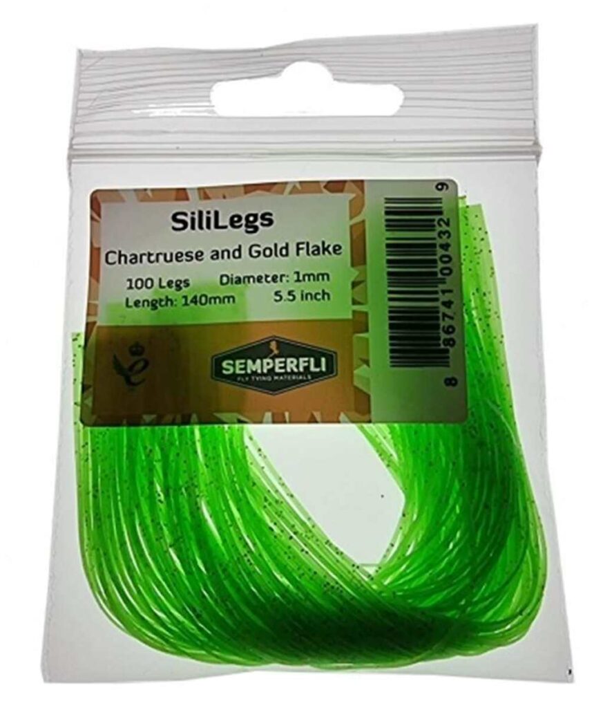 SEMPERFLI SILILEGS #CHARTRUESE AND GOLD FLAKE