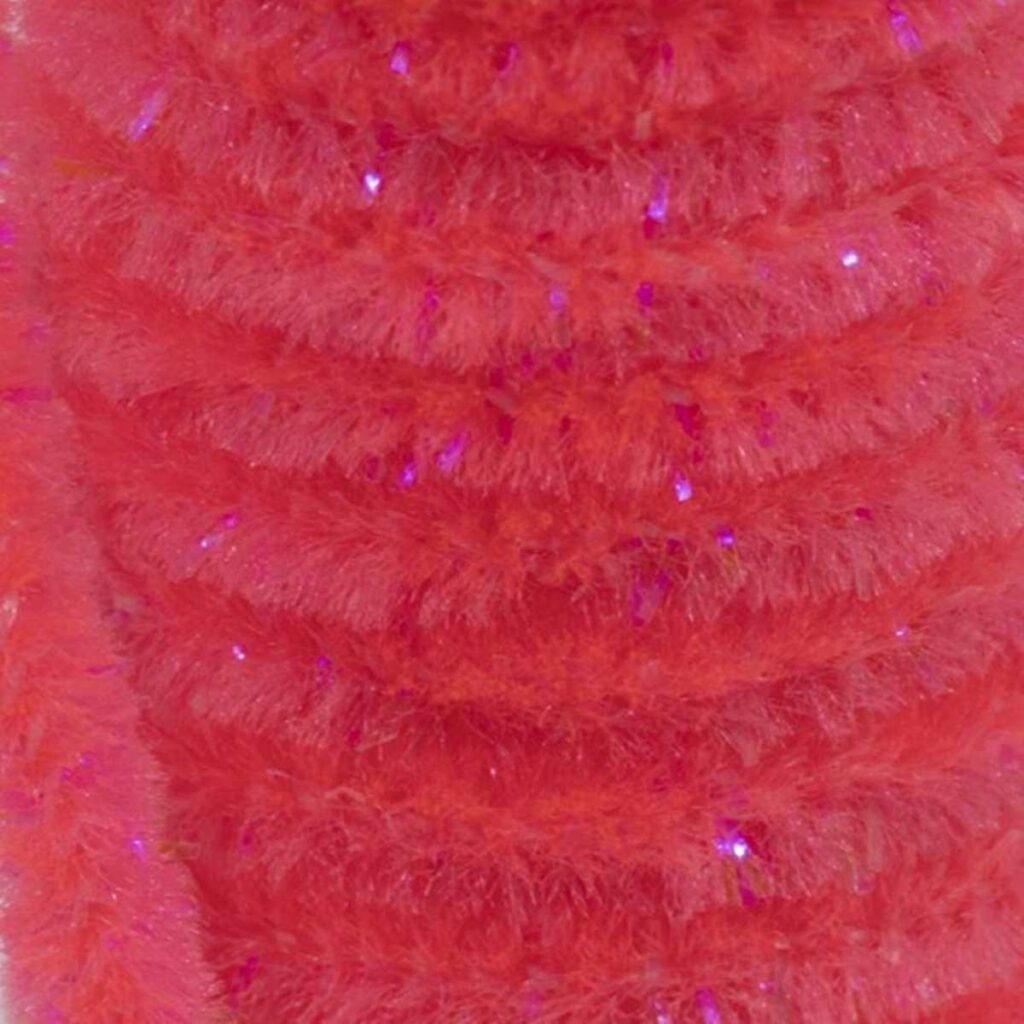 SEMPERFLI SPARKLE WORM CHENILLE #FLUORO PINK
