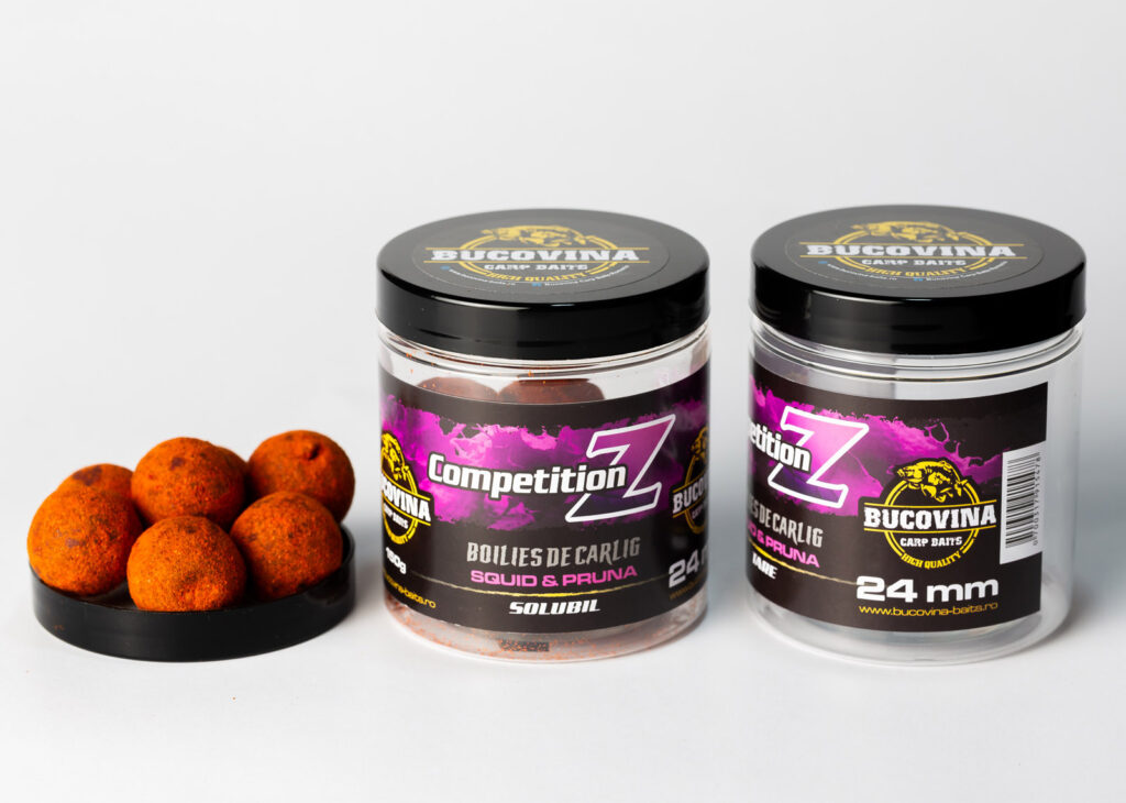 BUCOVINA CARP BAITS COMPETITION Z SQUID & PRUNA 24MM SOLUBILE