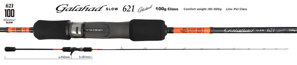 YAMAGA BLANKS GALAHAD 621 SLOW GLOBAL 80-200g PE1