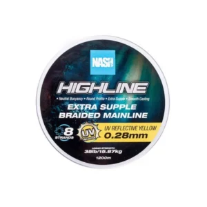 NASH HIGHLINE EXTRA SUPPLE GEVLOCHTEN MAINLINE GEEL UV 0.24MM 600M
