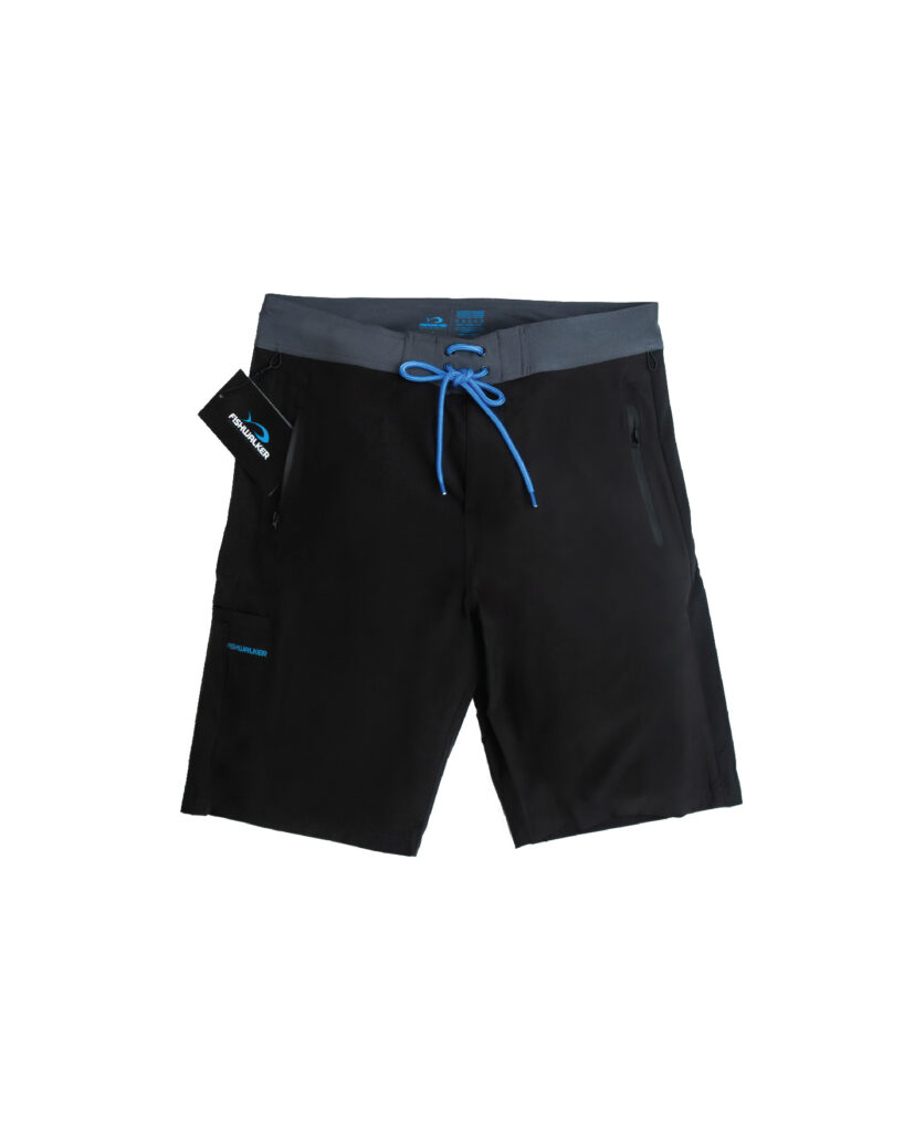 FISHWALKER BOAT FISHING SHORTS BLACK