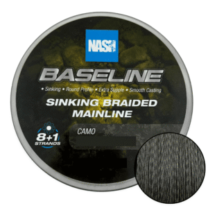 NASH BASELINE ZINKENDE GEVLOCHTEN HOOFDLIJN CAMOU 0.2MM 20LB 600M