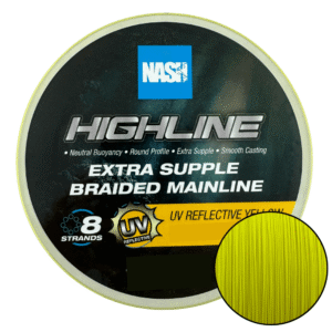 NASH HIGHLINE EXTRA SOEPEL GEVLOCHTEN MAINLINE UV GEEL 0.18MM 25LB 600M