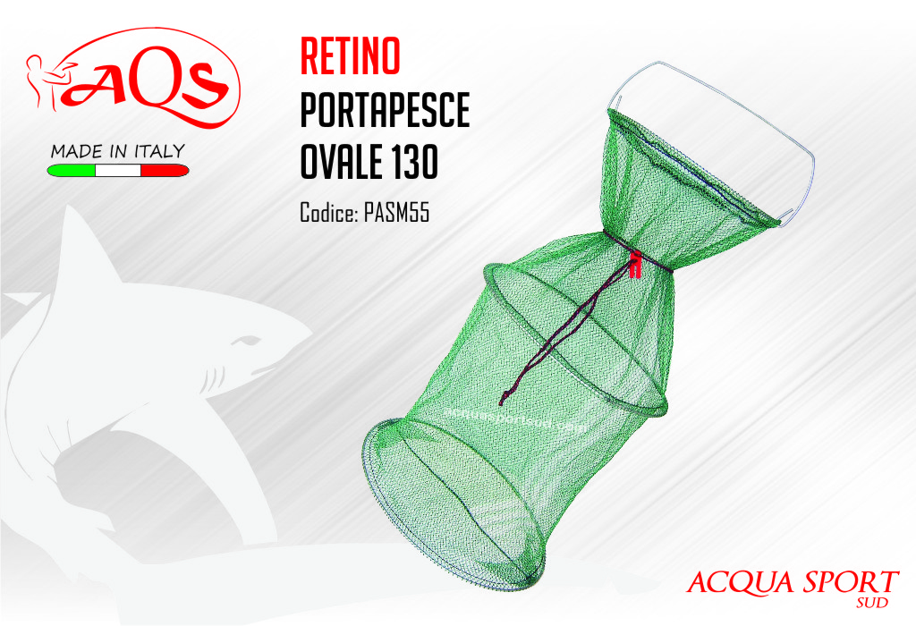 AQS OVALNA MREŽA ZA SHRANJEVANJE RIB 130CM