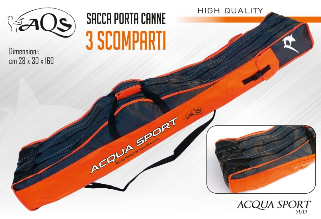 AQS 3 COMPARTMENT ROD BAG