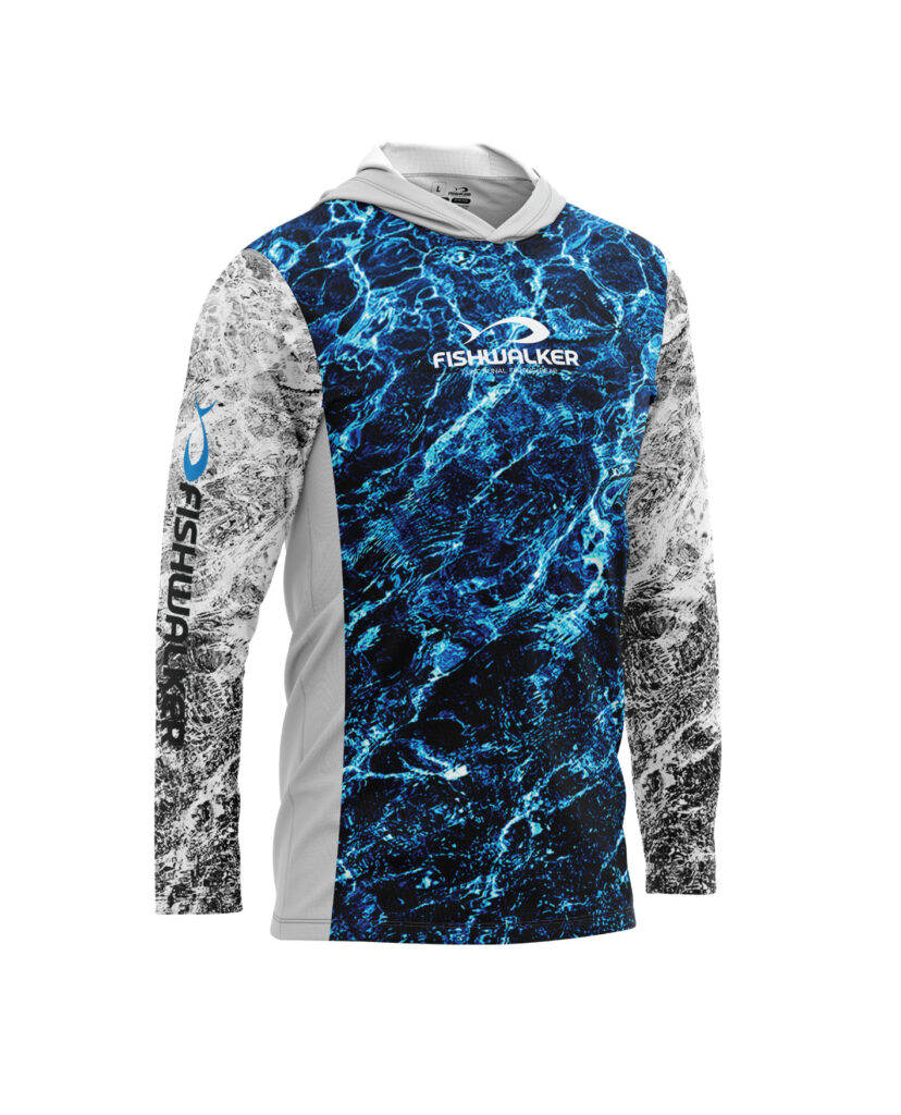 FISHWALKER AQUATIS LONG SLEEVE HOODED BLUE #S
