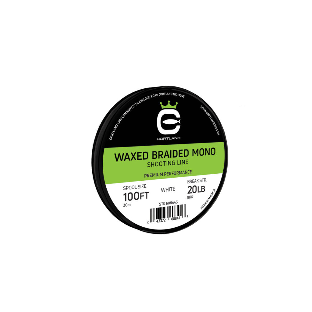 CORTLAND WAXED BRAIDED MONO SHOOTING LINE 30M WHITE
