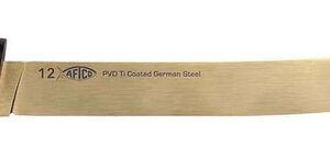 AFTCO PROFESIONALNI FLEX FILETNO NOŽ IZ NERJAVEČEGA JEKLA 12 palcev 30,5 cm Z ZLATO TIN OBDELAVO